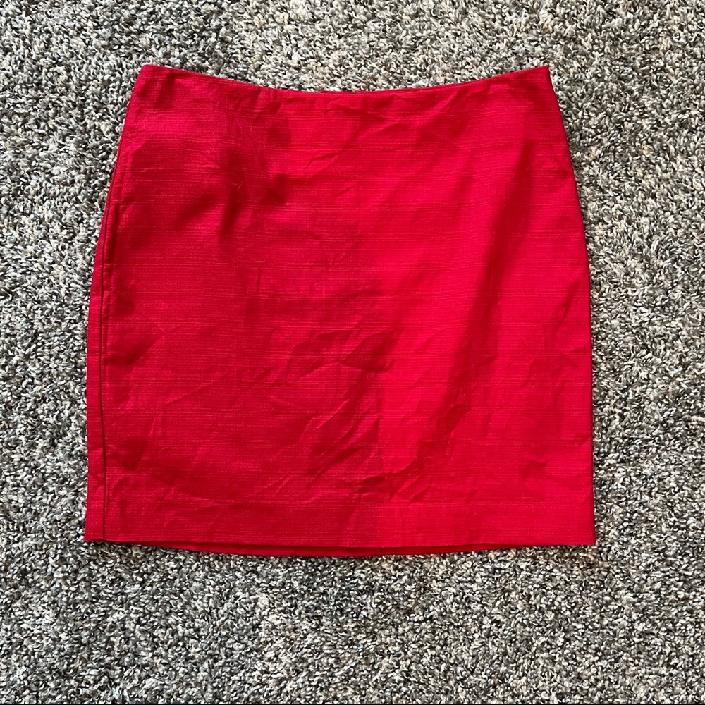 Banana Republic Holiday Red Mini Skirt